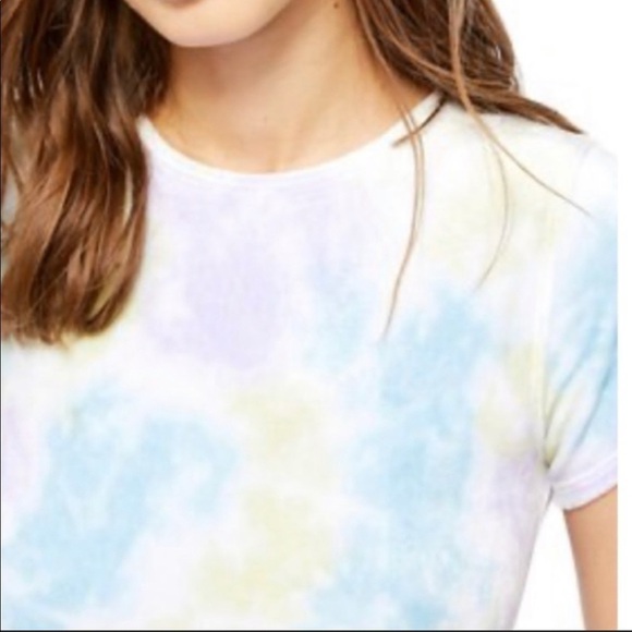 Free People Bright Eyes Velvet Tee Cloud Combo Top - Picture 6 of 13